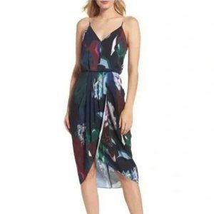 CHELSEA28 Print Faux Wrap Dress